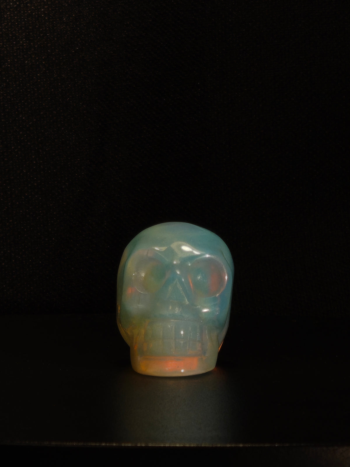 gepolijste opaliet miniatuur schedel